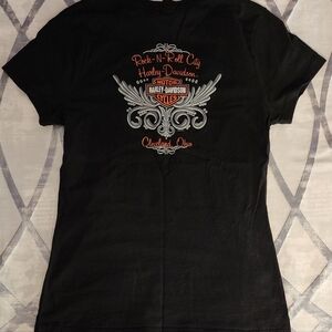 Women's Harley-Davidson t-shirt, black, size M.